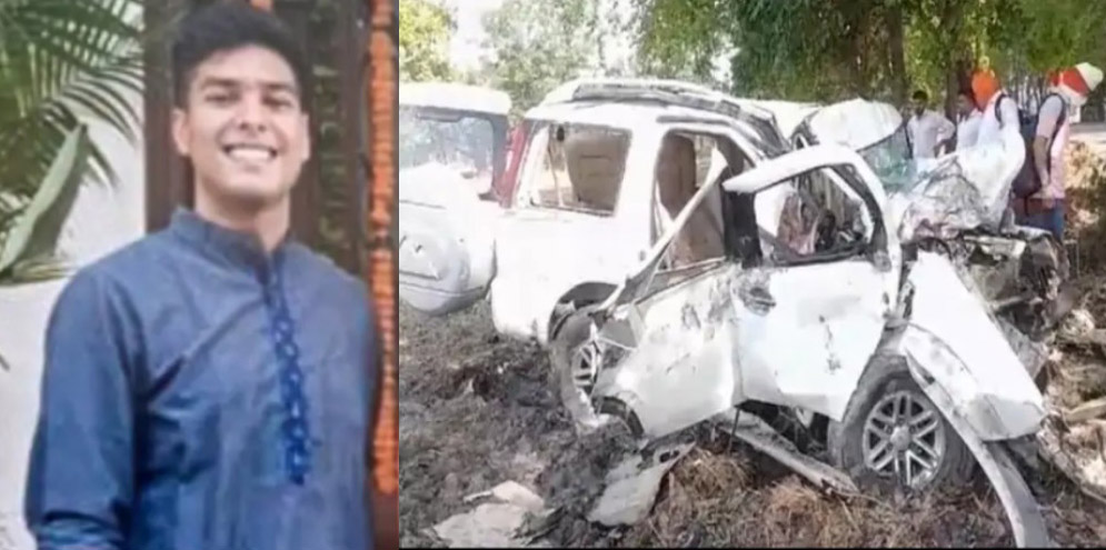 Four students died on the spot in a terrible car accident near Patiala